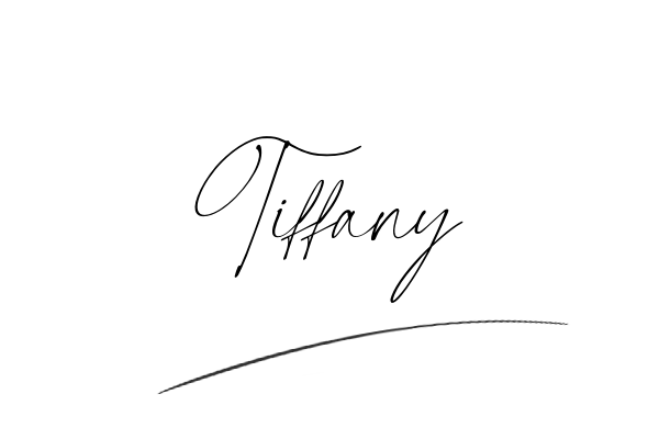 The best stylish Tiffany name signature simple easy in English