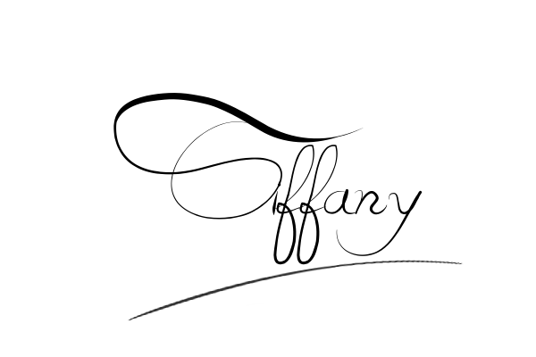 The best stylish Tiffany name signature simple easy in English