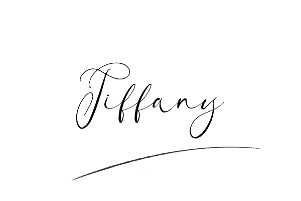 The best stylish Tiffany name signature simple easy in English