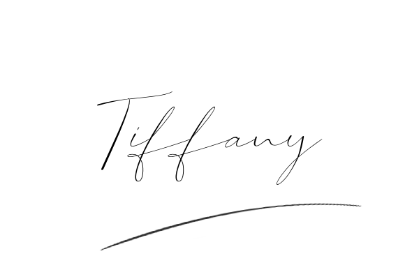 The best stylish Tiffany name signature simple easy in English
