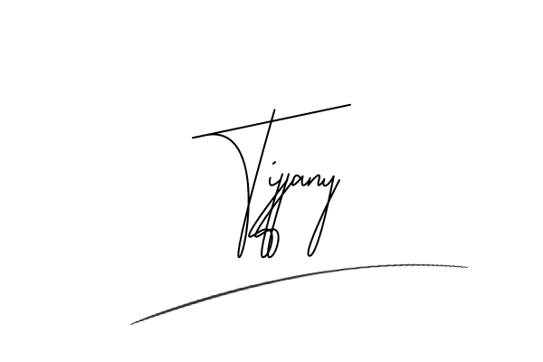 The best stylish Tiffany name signature simple easy in English