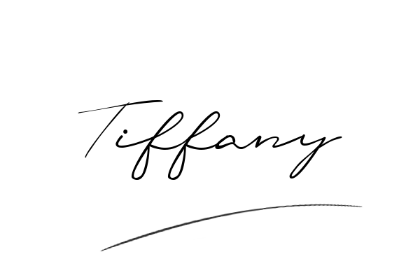 The best stylish Tiffany name signature simple easy in English