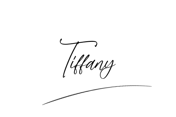 The best stylish Tiffany name signature simple easy in English