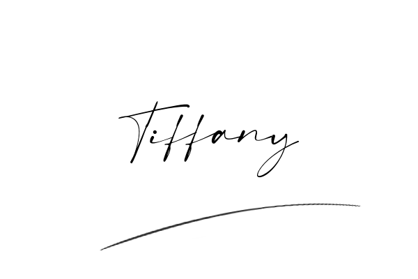 The best stylish Tiffany name signature simple easy in English