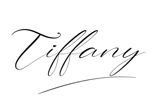 The best stylish Tiffany name signature simple easy in English