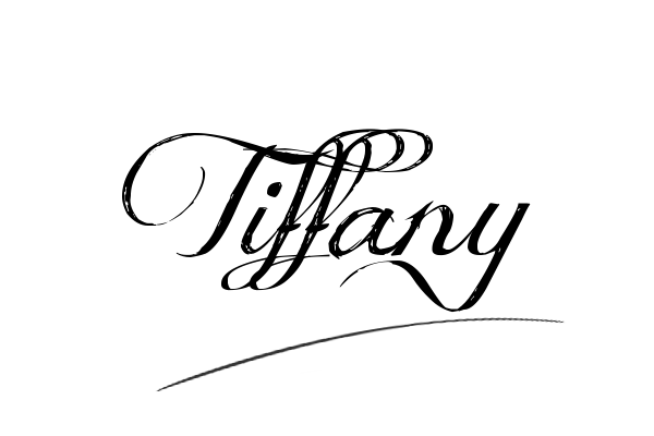 The best stylish Tiffany name signature simple easy in English
