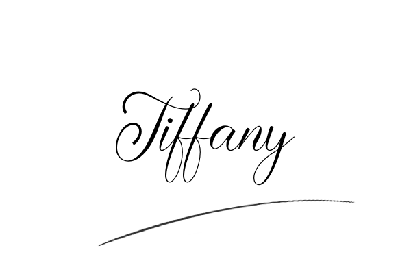 The best stylish Tiffany name signature simple easy in English