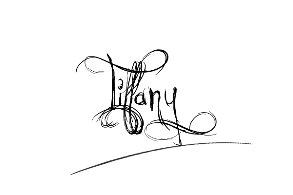 The best stylish Tiffany name signature simple easy in English