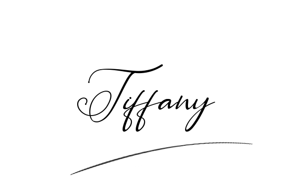 The best stylish Tiffany name signature simple easy in English