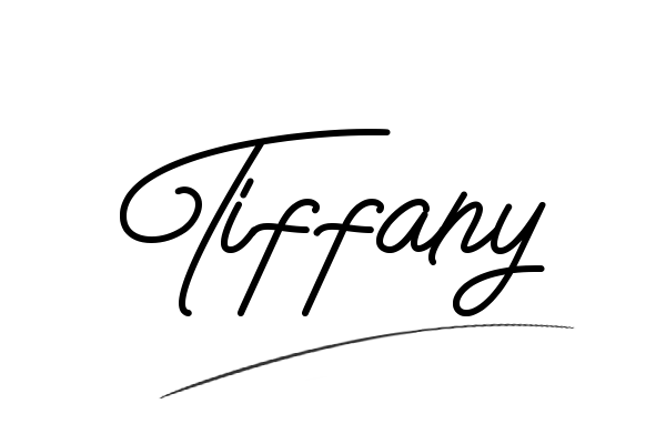 The best stylish Tiffany name signature simple easy in English
