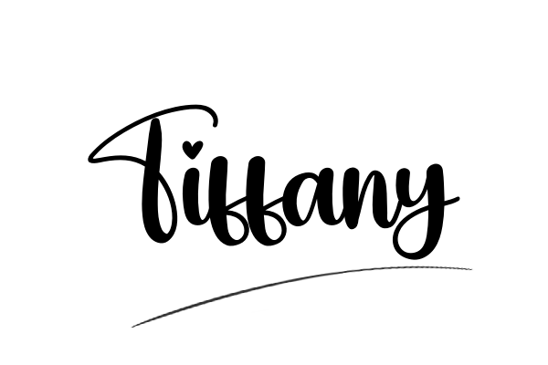 The best stylish Tiffany name signature simple easy in English