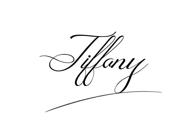 The best stylish Tiffany name signature simple easy in English