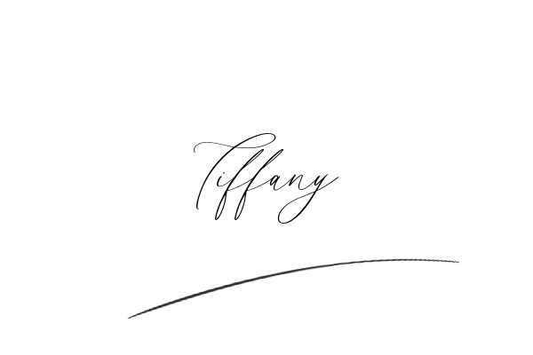 The best stylish Tiffany name signature simple easy in English