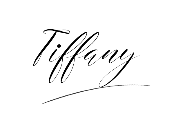 The best stylish Tiffany name signature simple easy in English