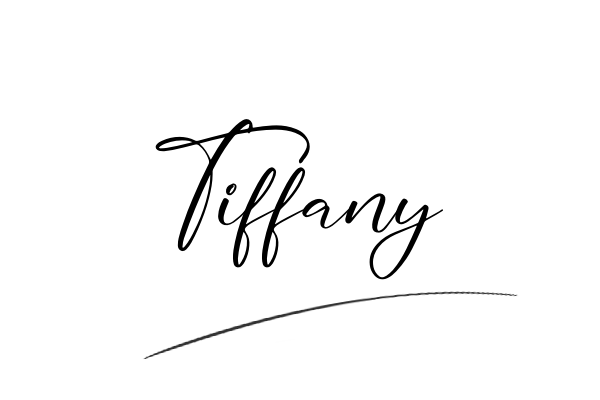 The best stylish Tiffany name signature simple easy in English