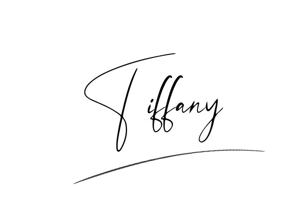 The best stylish Tiffany name signature simple easy in English