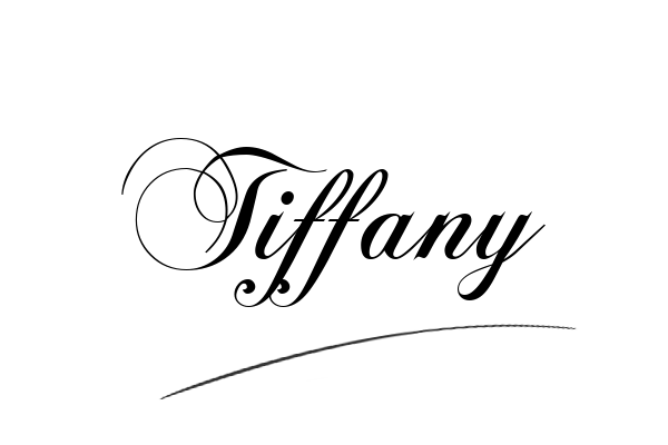 The best stylish Tiffany name signature simple easy in English