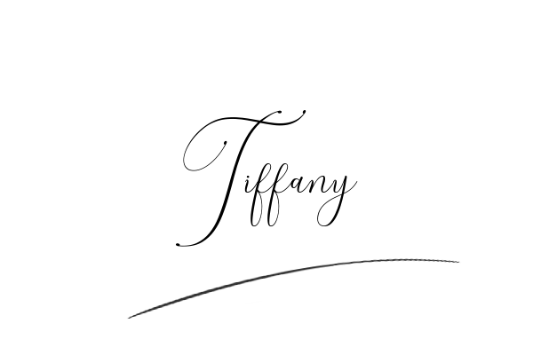The best stylish Tiffany name signature simple easy in English