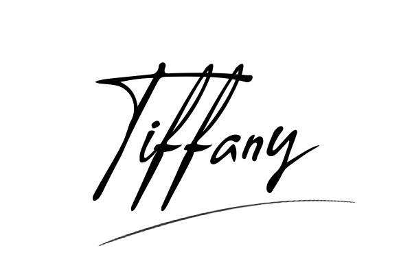 The best stylish Tiffany name signature simple easy in English