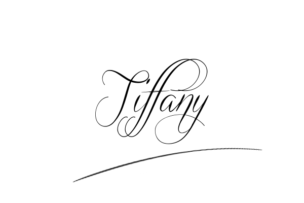 The best stylish Tiffany name signature simple easy in English