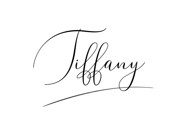 The best stylish Tiffany name signature simple easy in English