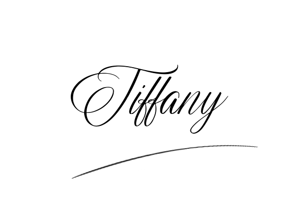 The best stylish Tiffany name signature simple easy in English