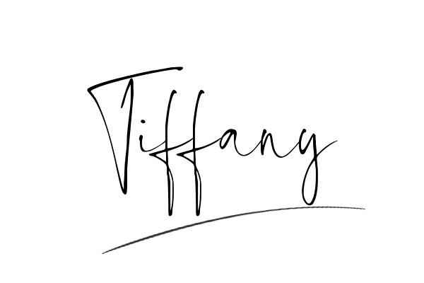The best stylish Tiffany name signature simple easy in English
