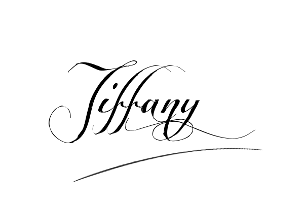 The best stylish Tiffany name signature simple easy in English