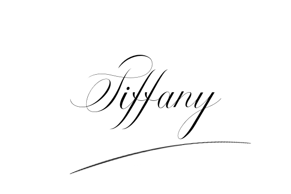 The best stylish Tiffany name signature simple easy in English