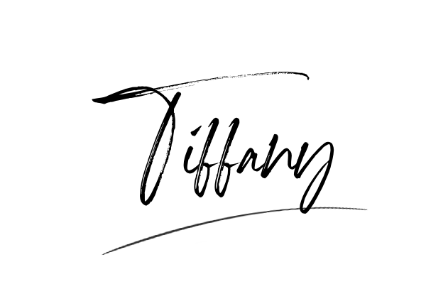 The best stylish Tiffany name signature simple easy in English