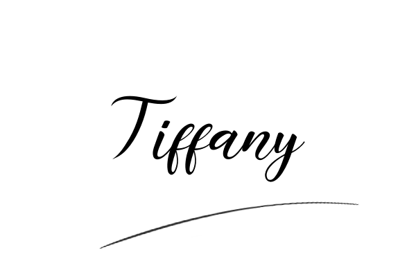 The best stylish Tiffany name signature simple easy in English