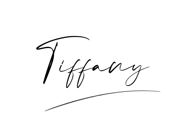 The best stylish Tiffany name signature simple easy in English