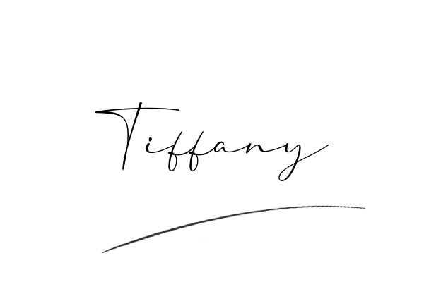 The best stylish Tiffany name signature simple easy in English
