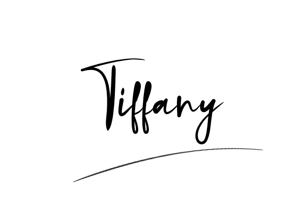 The best stylish Tiffany name signature simple easy in English