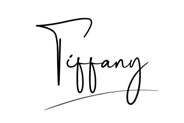 The best stylish Tiffany name signature simple easy in English