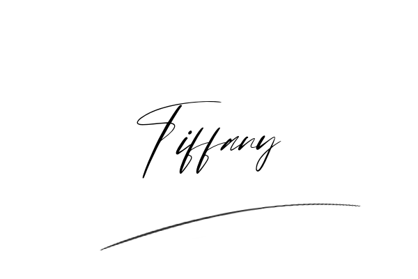 The best stylish Tiffany name signature simple easy in English