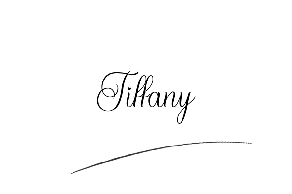 The best stylish Tiffany name signature simple easy in English
