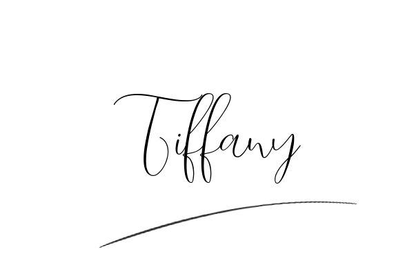 The best stylish Tiffany name signature simple easy in English