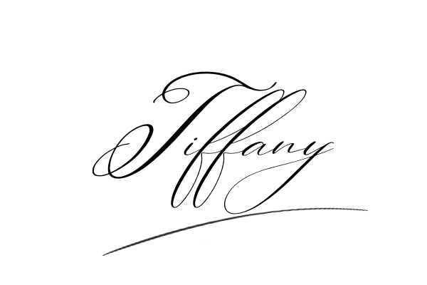 The best stylish Tiffany name signature simple easy in English