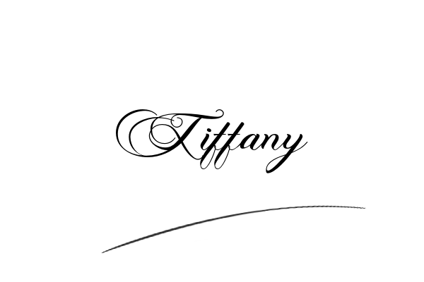 The best stylish Tiffany name signature simple easy in English