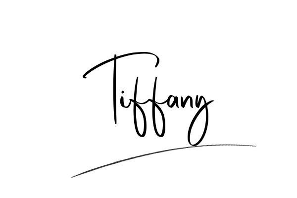 The best stylish Tiffany name signature simple easy in English