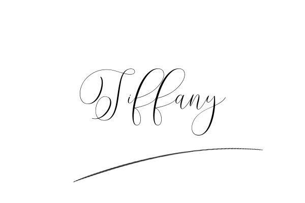 The best stylish Tiffany name signature simple easy in English