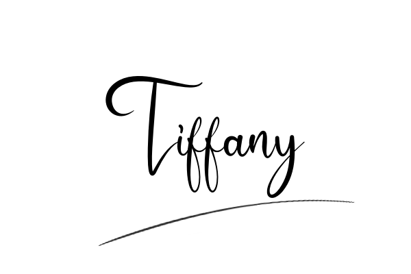 The best stylish Tiffany name signature simple easy in English