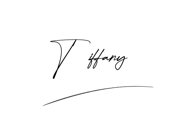 The best stylish Tiffany name signature simple easy in English