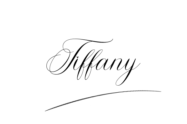 The best stylish Tiffany name signature simple easy in English