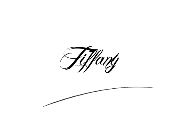 The best stylish Tiffany name signature simple easy in English