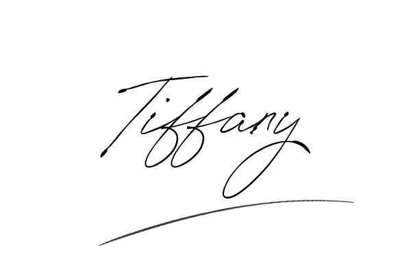 The best stylish Tiffany name signature simple easy in English