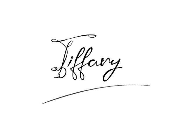 The best stylish Tiffany name signature simple easy in English