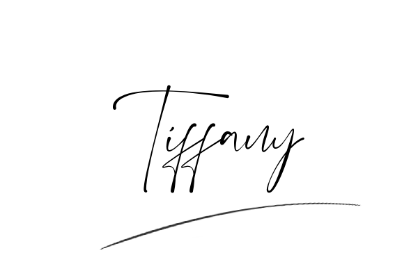 The best stylish Tiffany name signature simple easy in English