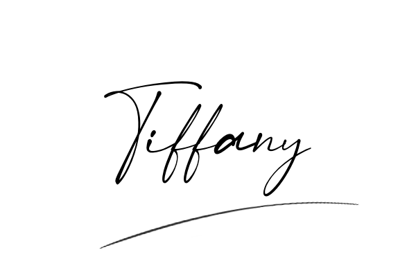 The best stylish Tiffany name signature simple easy in English